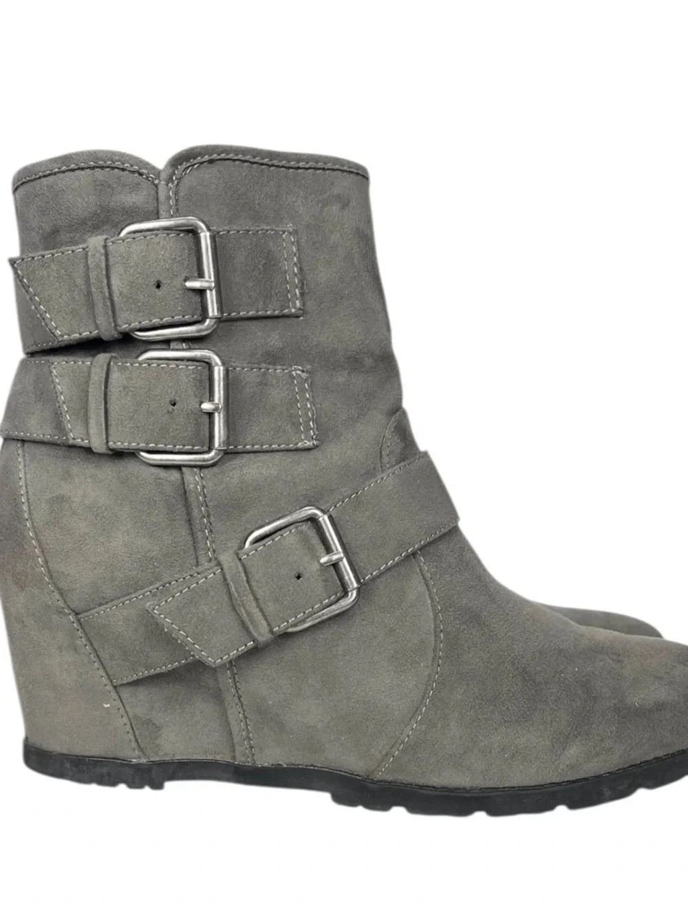 UNISA Women's SUEDE ANKLE BOOTS Gray 4